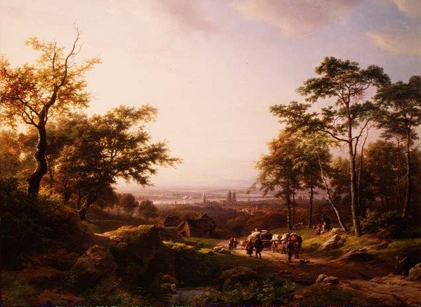 Reinin maisema, 1800-luku tekijältä Barend Cornelis Koekkoek