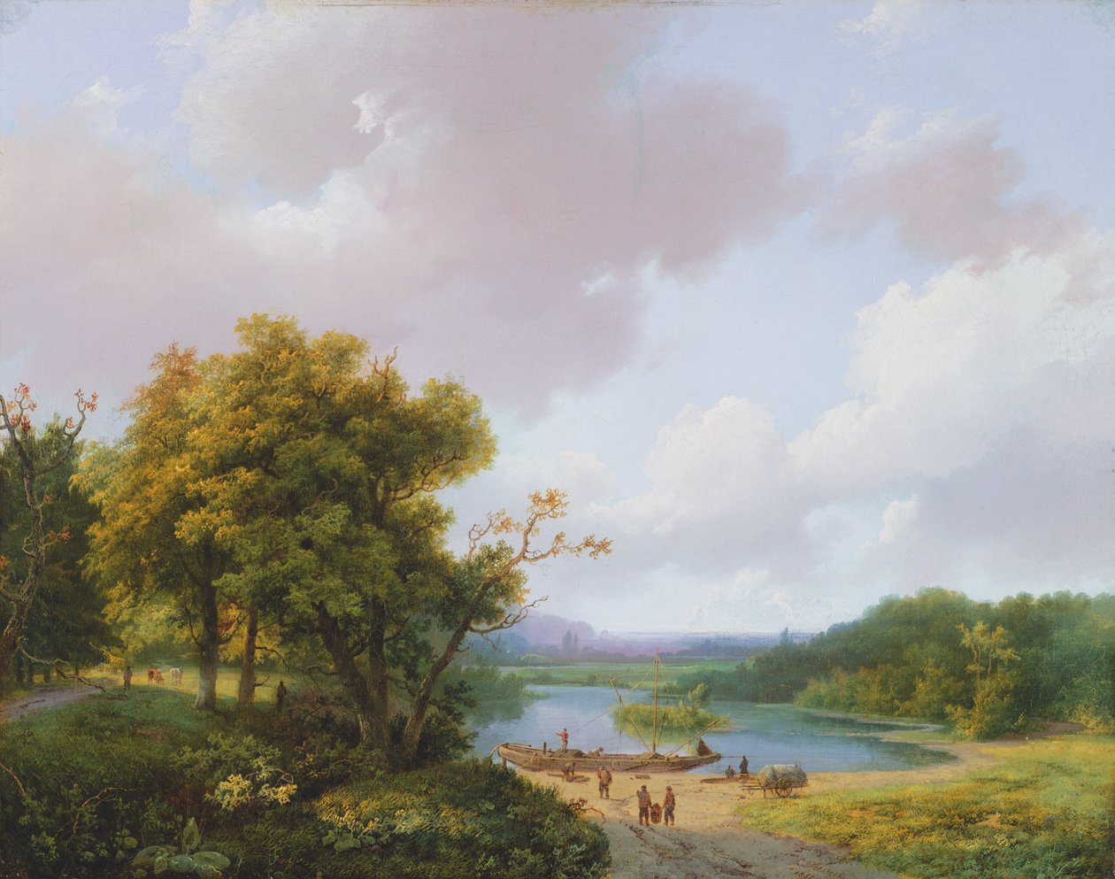 Maaseutumaisema, 1800-luku tekijältä Barend Cornelis Koekkoek