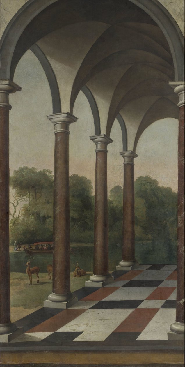 Pylväikkö antaa puistoon tekijältä Barent Fabritius (attributed to)