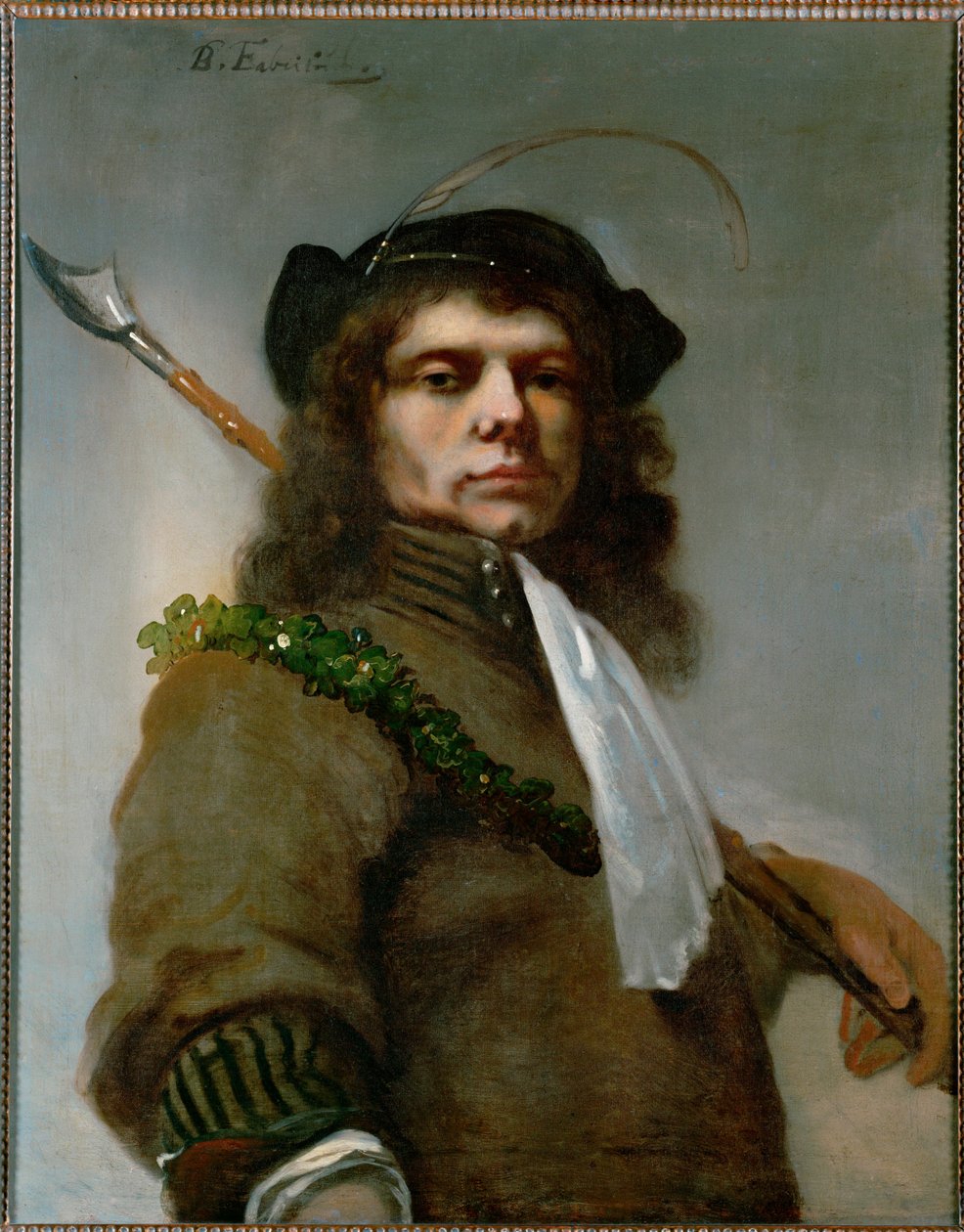 Fabritiuksen omakuva paimenena ... (öljy kankaalle) tekijältä Barent Fabritius