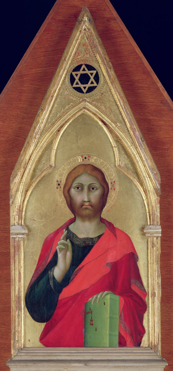Kristuksen siunaus, n. 1325 tekijältä Barna da Siena