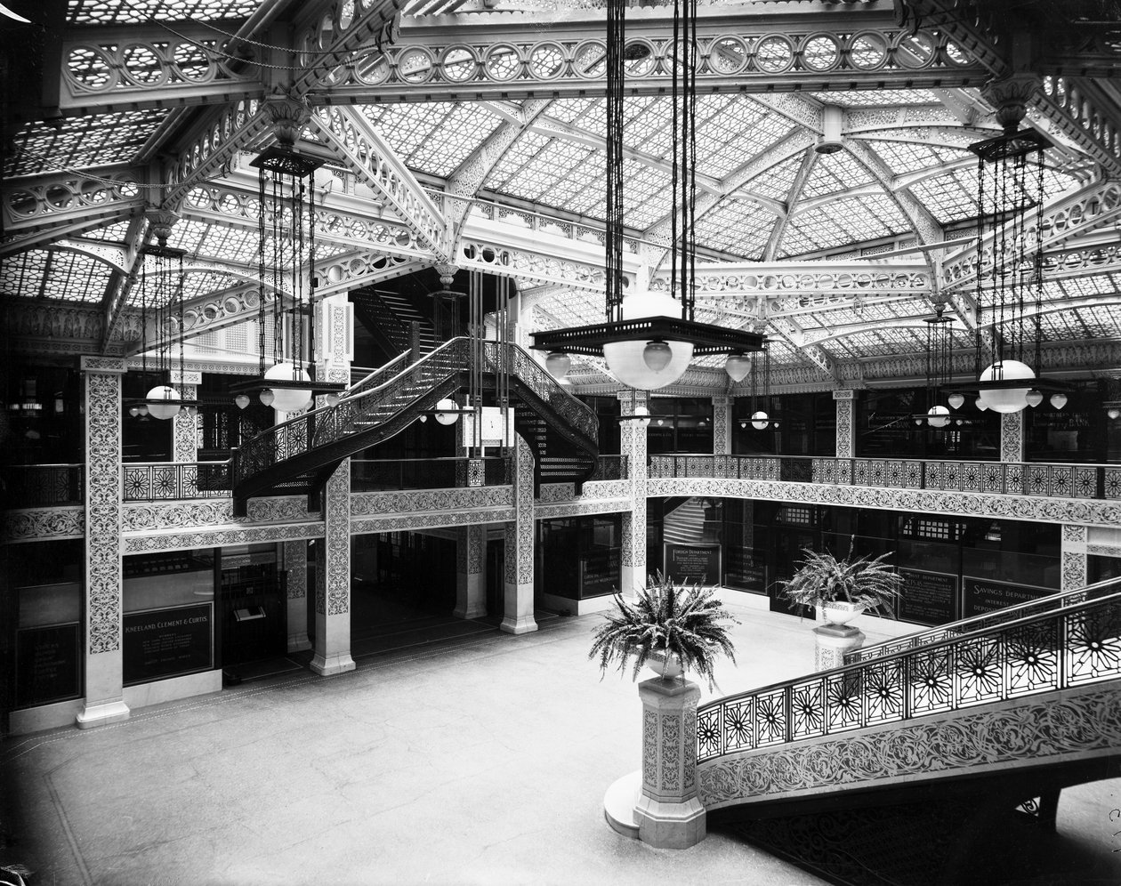 Rookery Buildingin aula, Chicago, Illinois, USA tekijältä Barnes and Crosby