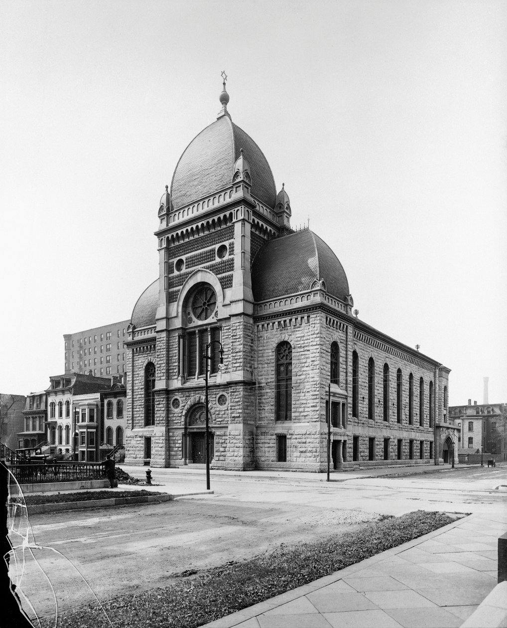 Siinain seurakunta, Chicago, Illinois, USA, n. 1900 (b/w valokuva) tekijältä Barnes and Crosby