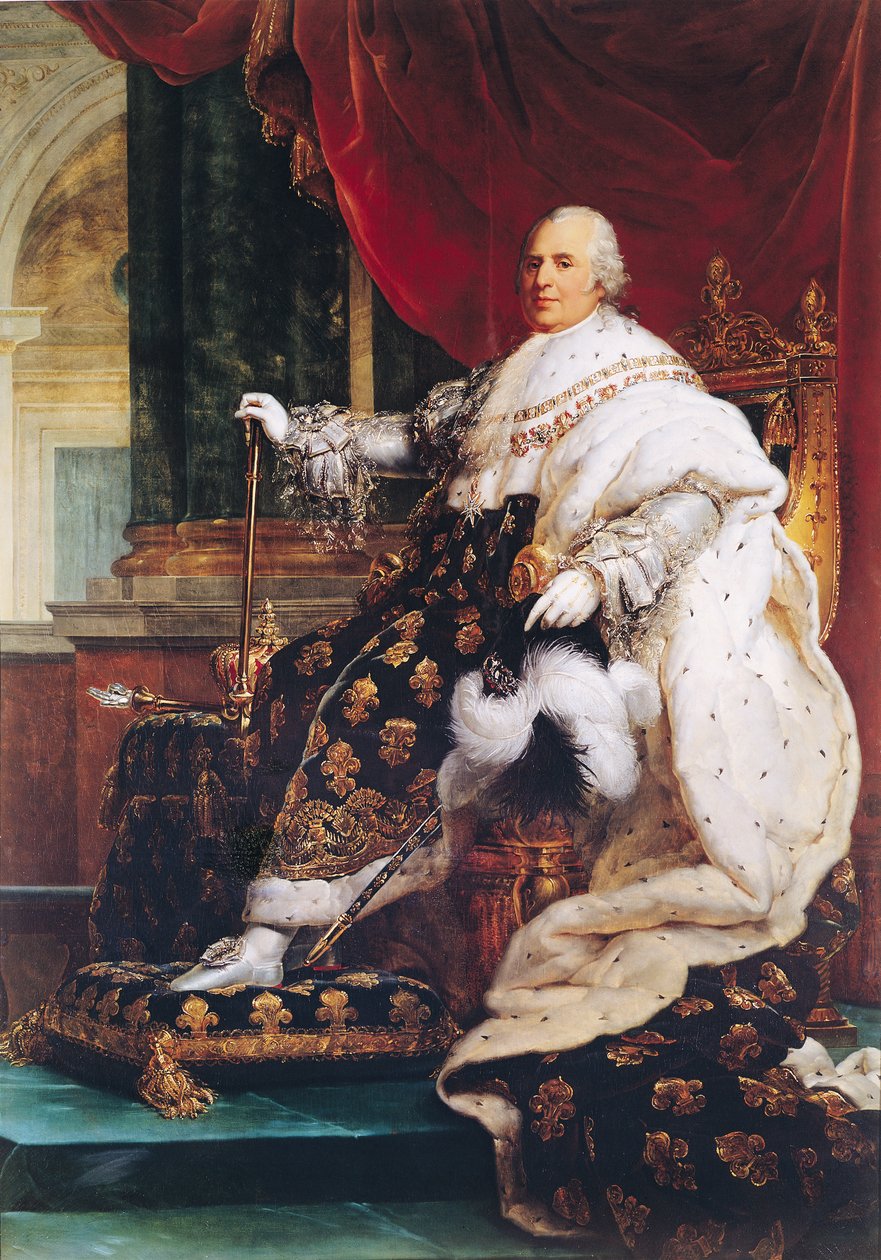 Ludvig XVIII (1755-1824) tekijältä Baron François Pascal Simon Gérard