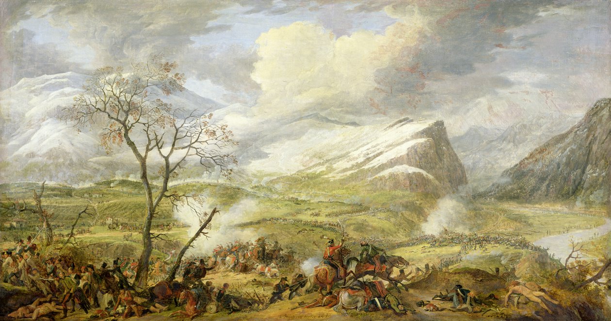 Rivolin taistelu 14. tammikuuta 1797 tekijältä Baron Louis Albert Bacler d