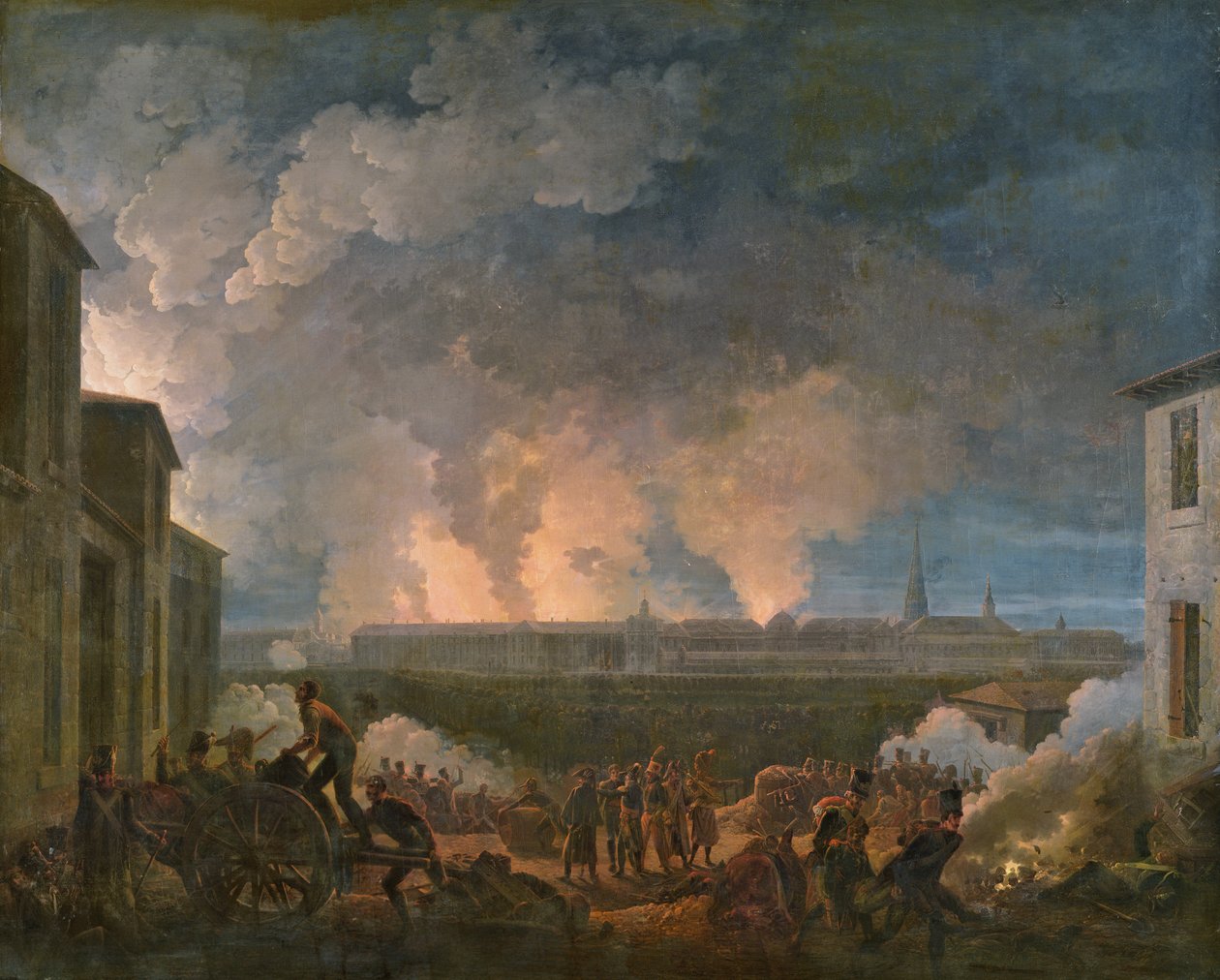 Ranskan armeijan Wienin pommitus 11. toukokuuta 1809 tekijältä Baron Louis Albert Bacler d