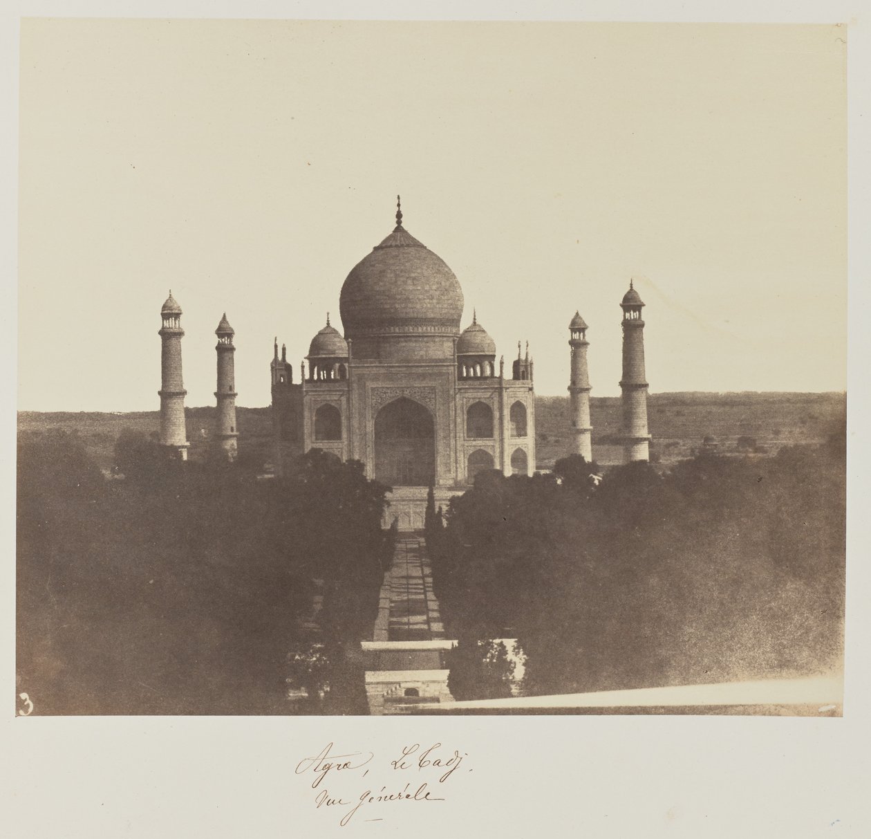 Agra, Taj, yleisnäkymä tekijältä Baron Alexis de La Grange