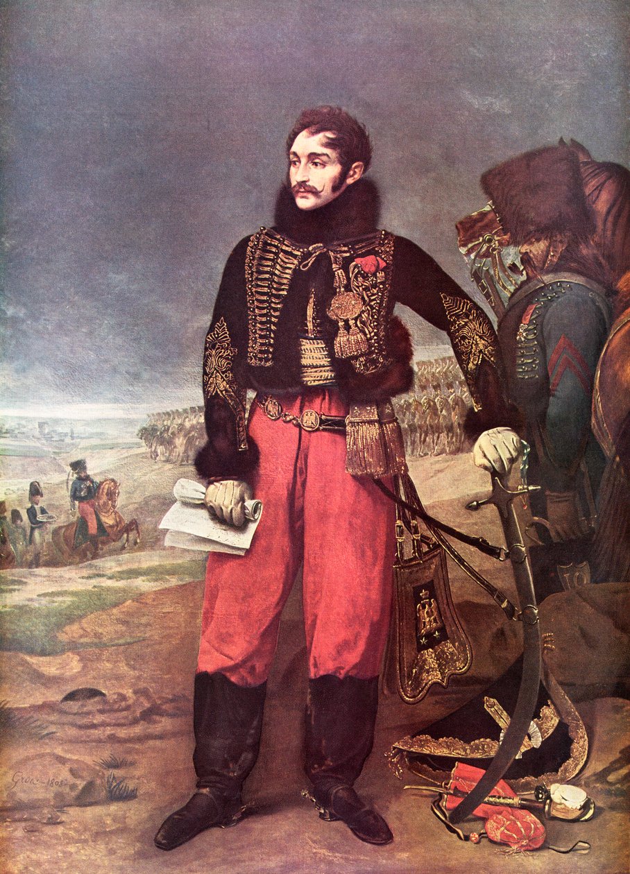Antoine-Charles-Louis de Lasallen muotokuva tekijältä Baron Antoine Jean (after) Gros