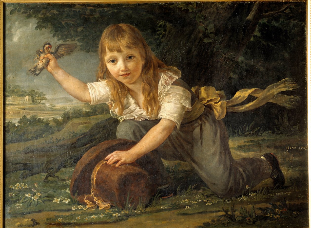 Muotokuva Paulin des Hoursin lapsesta, varakkaan valmistajaperheen perijästä ja Montpellierin tulevasta pormestarista Antoine Jean Grosin (1771-1835) maalaus 1793 su. 0,98x0,74 m Rennes, Musee des Beaux Arts tekijältä Baron Antoine Jean Gros