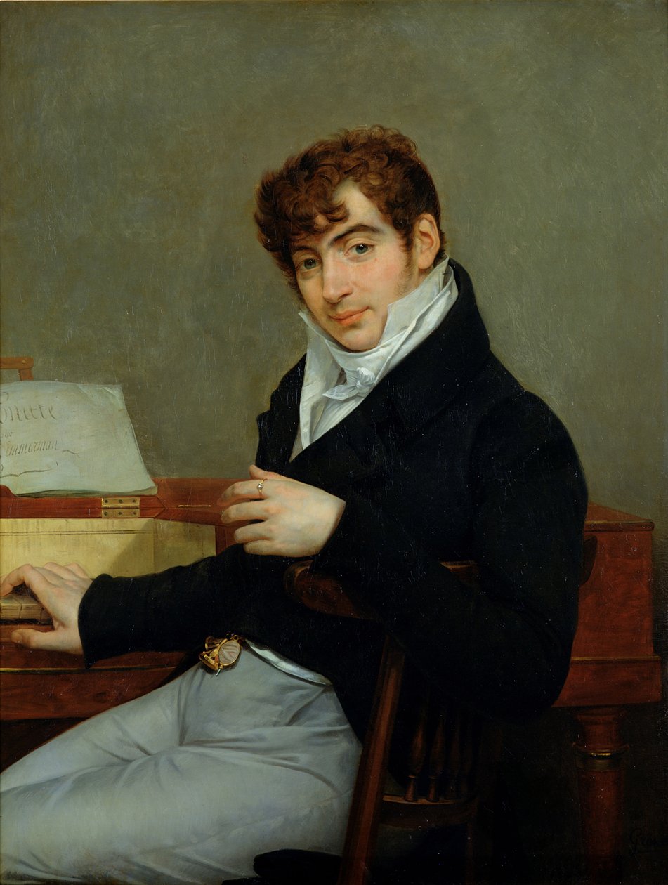 Pierre Zimmermannin (1785-1853) muotokuva 1808 (öljy kankaalle) tekijältä Baron Antoine Jean Gros