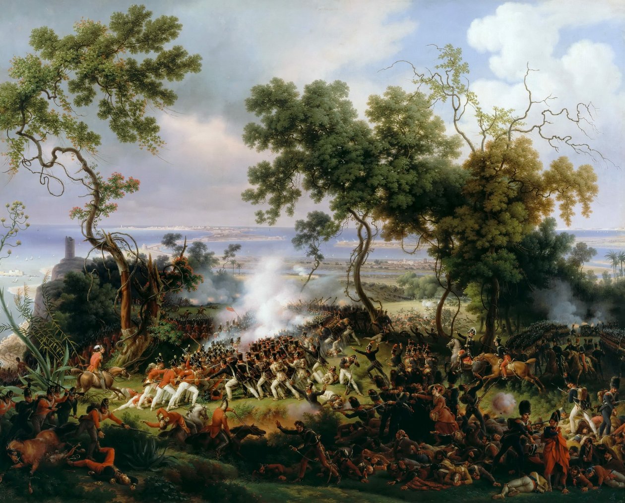 Chiclanan taistelu, 5. maaliskuuta 1811 tekijältä Baron Lejeune Louis François