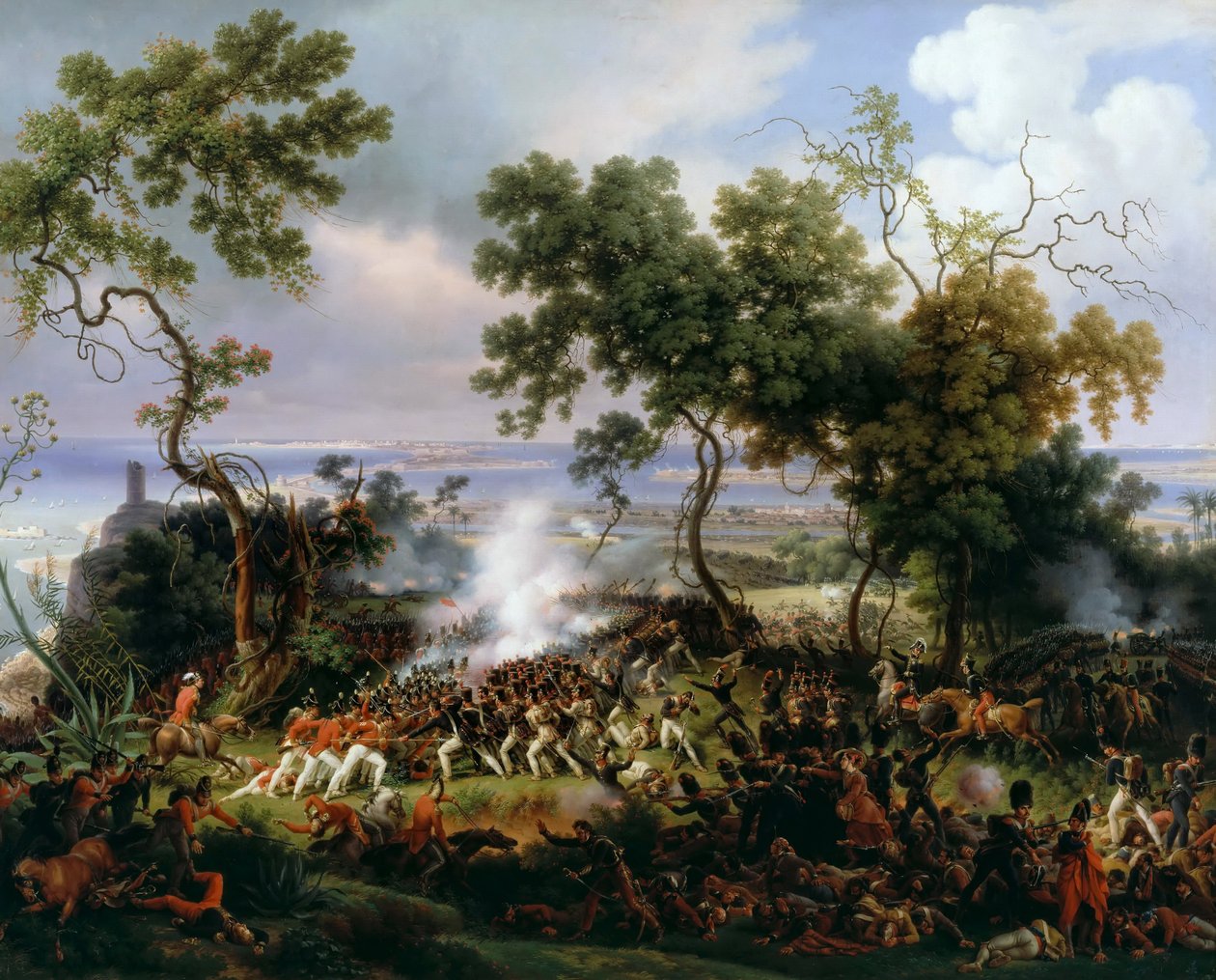 Barrosan taistelu 5. maaliskuuta 1811 tekijältä Baron Lejeune Louis François