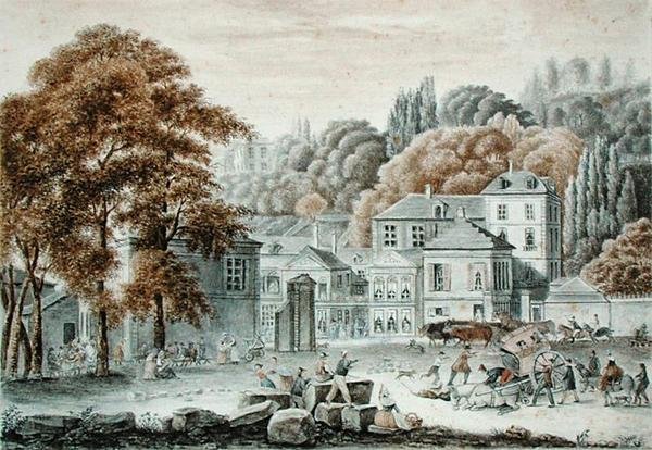 New Place du Pont, Sevres, vuonna 1822 tekijältä Baron Louis Albert Bacler dAlbe