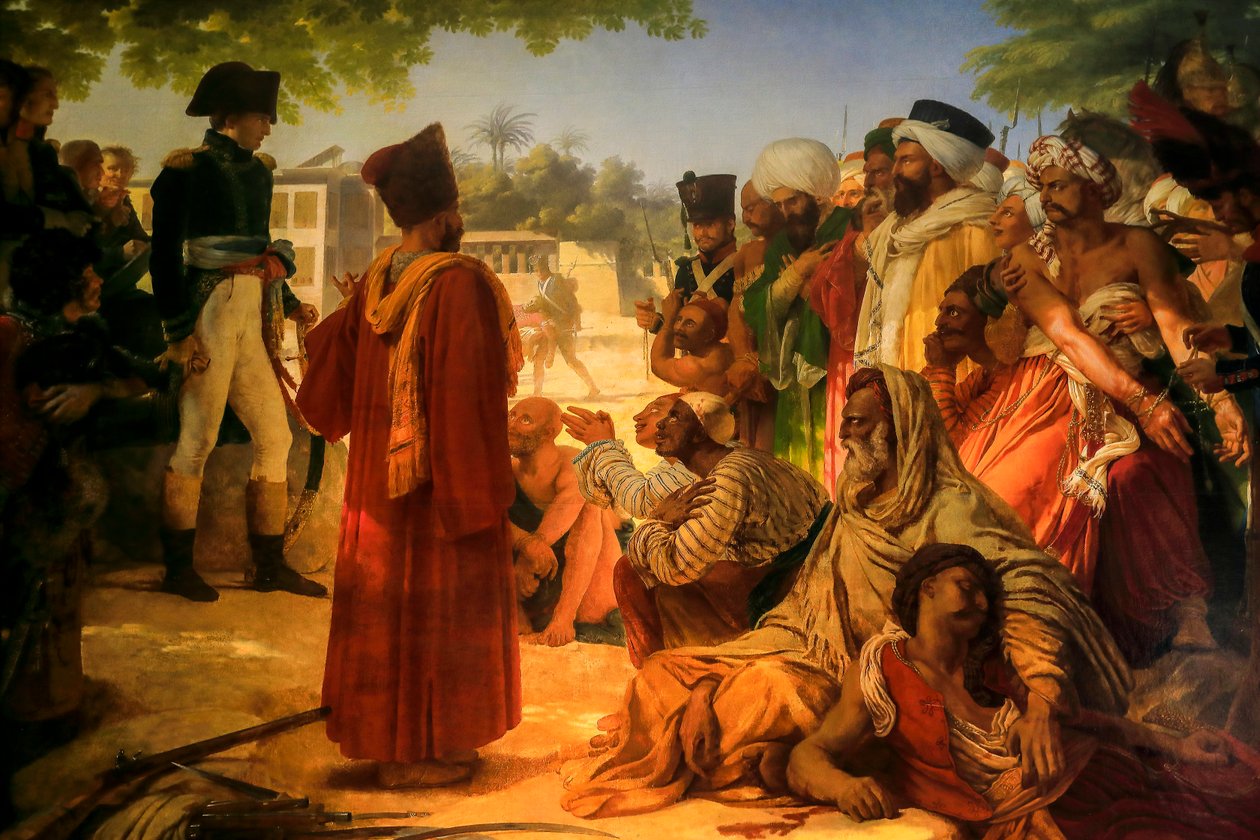 Kenraali Bonaparte palvelee Kairon kapinallisia vuonna 1798. 1808 (öljy kankaalle) tekijältä Baron Pierre Narcisse Guerin