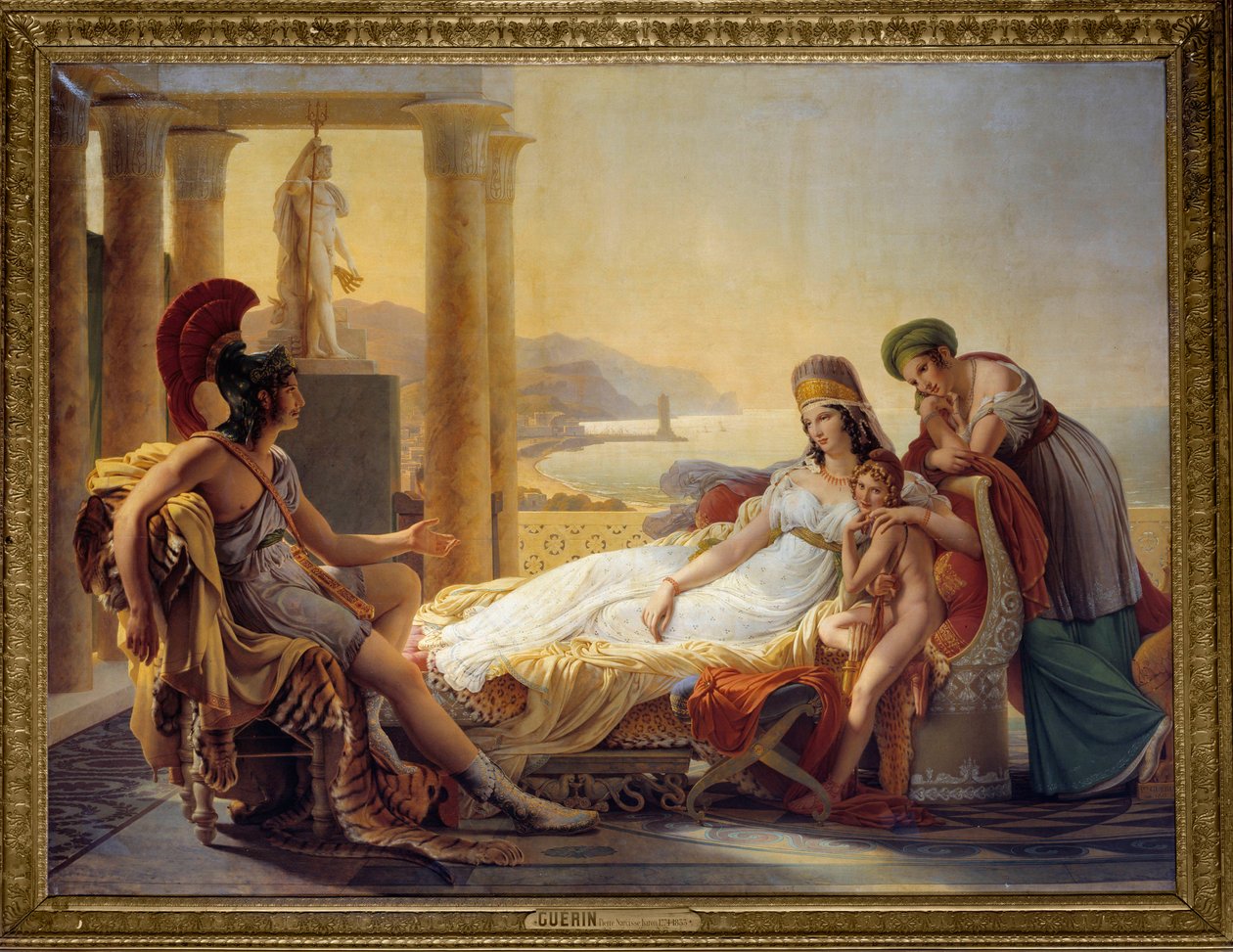 Aeneas kertoo Didolle Troijan katastrofista tekijältä Baron Pierre Narcisse Guerin