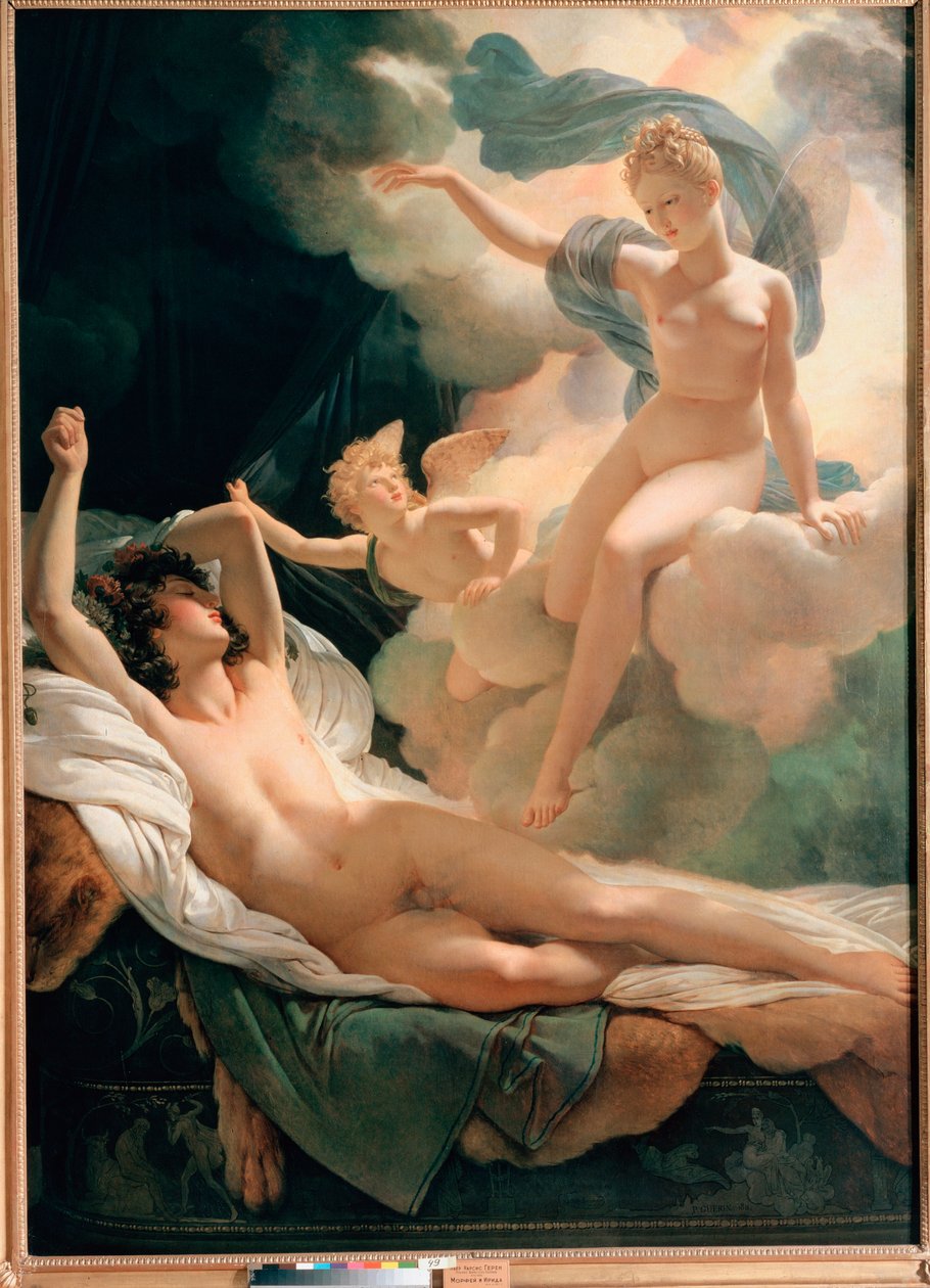 Pierre Narcisse Guerinin (1774-1833) maalaus ""Morfee ja iiris" 1811 Pietari, Eremitaaši tekijältä Baron Pierre Narcisse Guerin