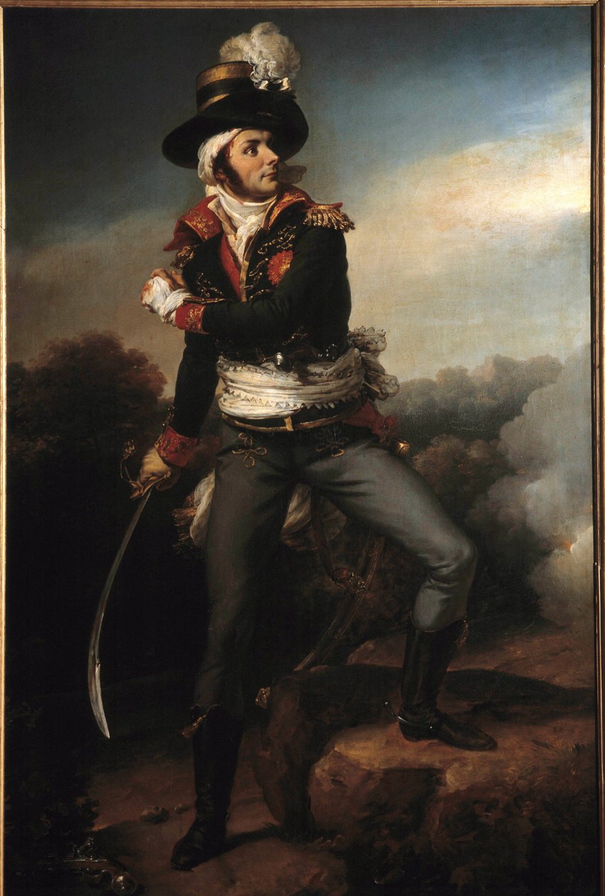 Muotokuva en pied de Francois Athanase (Francois-Athanase) Charette de la Contrie (1763-1796) kenraali en Chief des armys vendeennes Hän oli yksi konventin ja republikaanien armeijan tukahduttaman vastakehitysliikkeen johtajista tekijältä Baron Pierre Narcisse Guerin