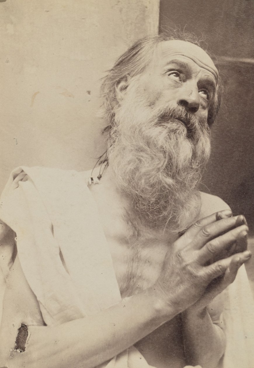 [Muotokuva rukoilevasta miehestä] tekijältä Baron Wilhelm von Gloeden