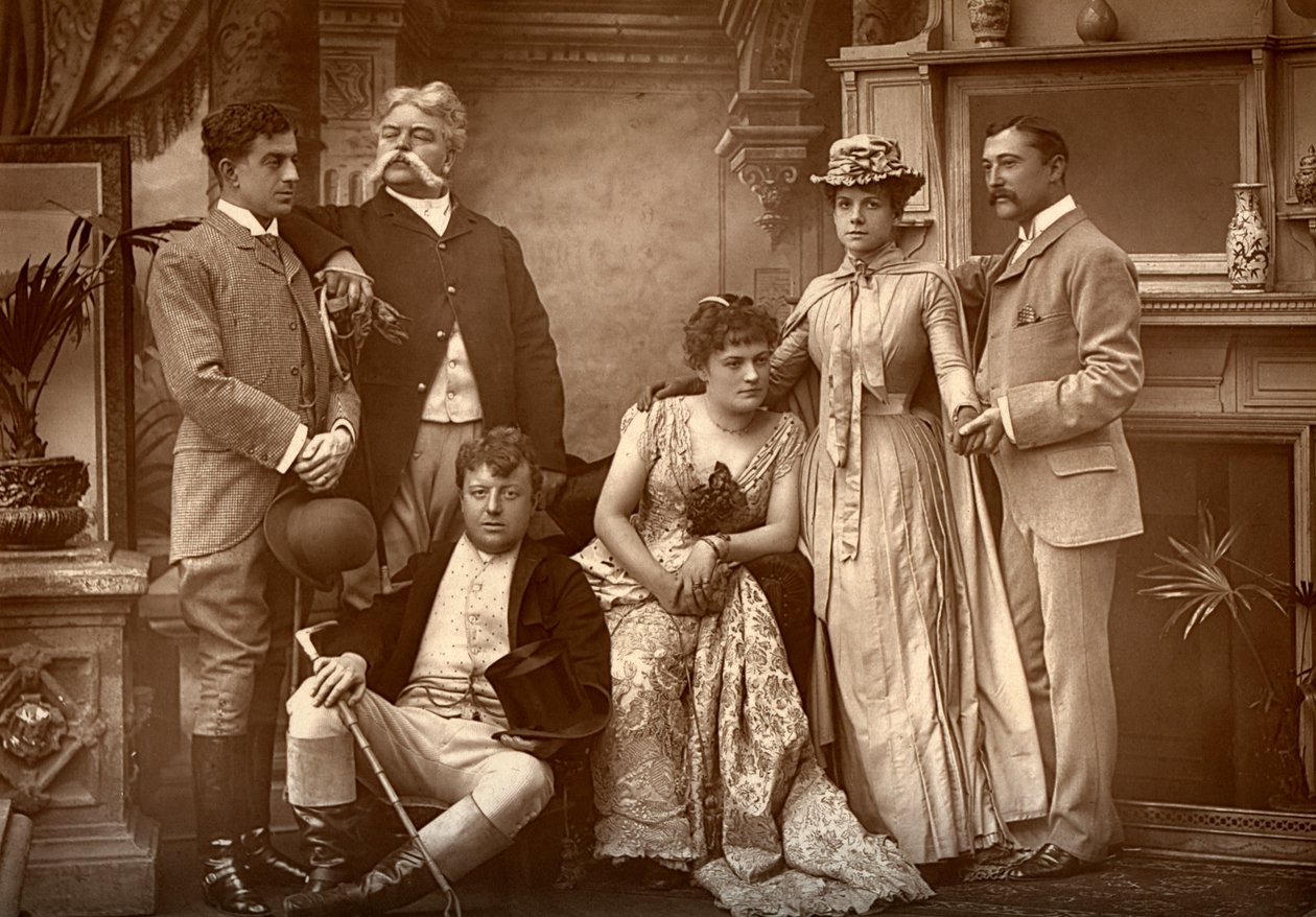 Drury Lane Company elokuvassa A Run of Luck, Drury Lane -teatterissa Lontoossa, 1886 tekijältä Barraud