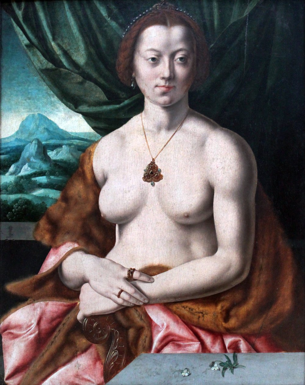 Weibliches Aktbildnis tekijältä Barthel Bruyn the Elder