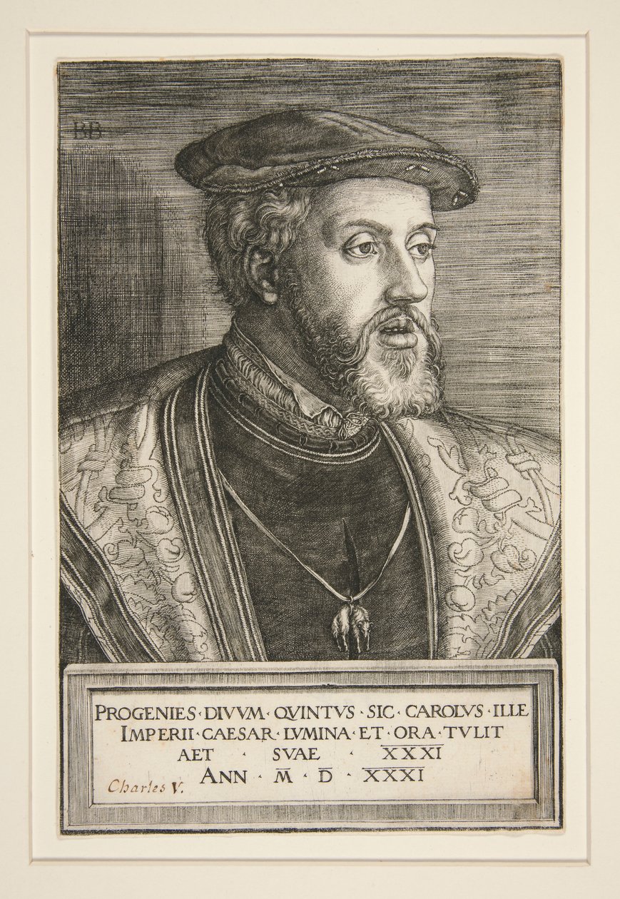 Kaarle V (1500-1558) tekijältä Barthel Beham