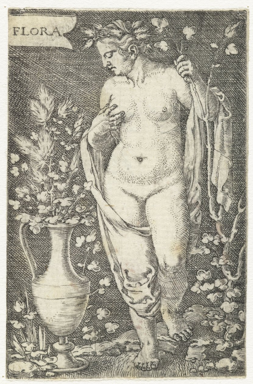 Flora (otsikko esineessä) tekijältä Barthel Beham