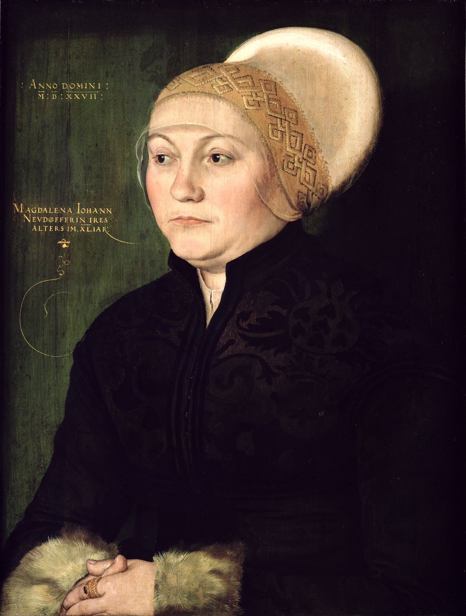 Magdalena Neudorfferin (1487-1544) muotokuva 1527 tekijältä Barthel Beham