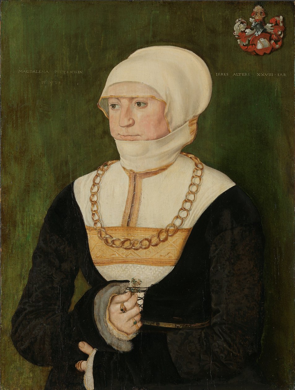 Magdalena Pittchinin muotokuva, 1528. tekijältä Barthel Beham