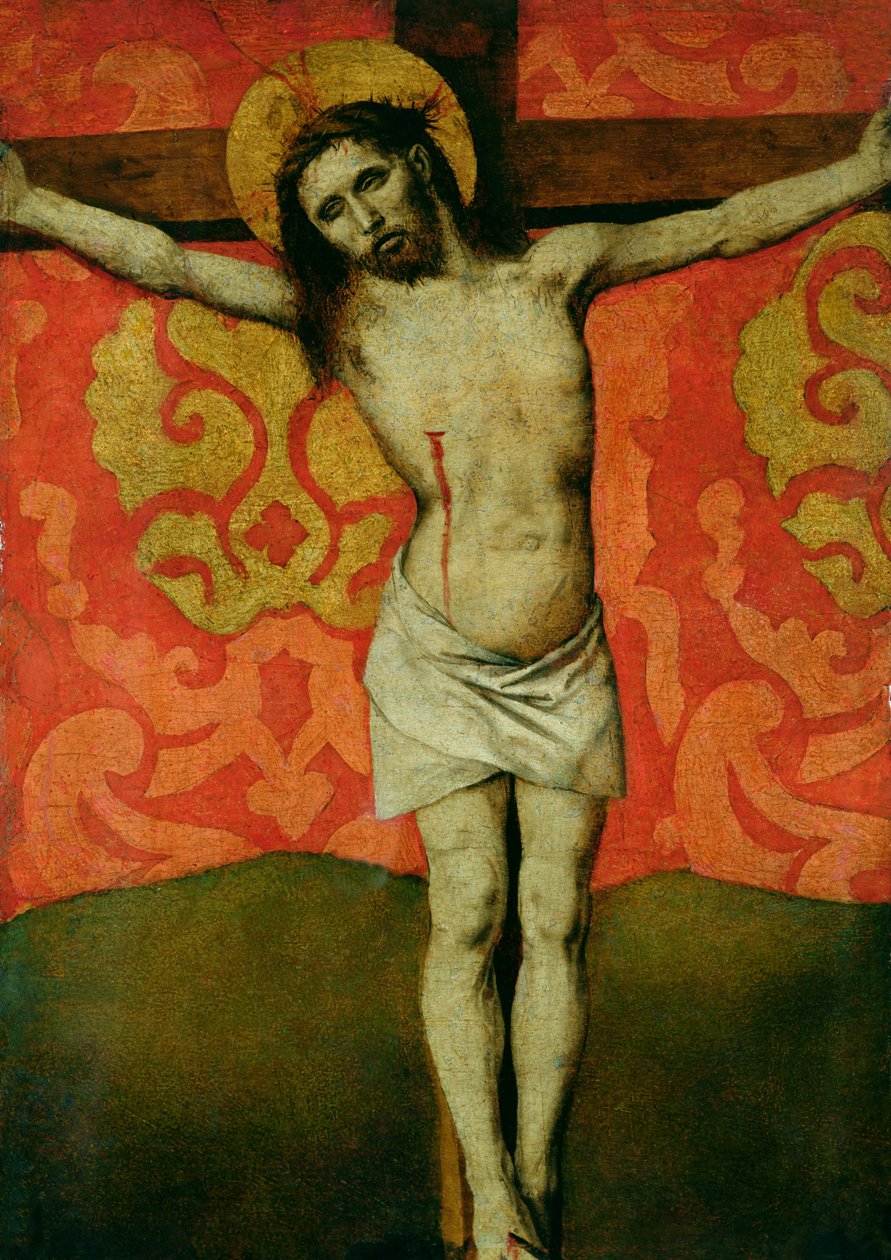 Kristus ristillä, n. 1445-1450 tekijältä Barthelemy d