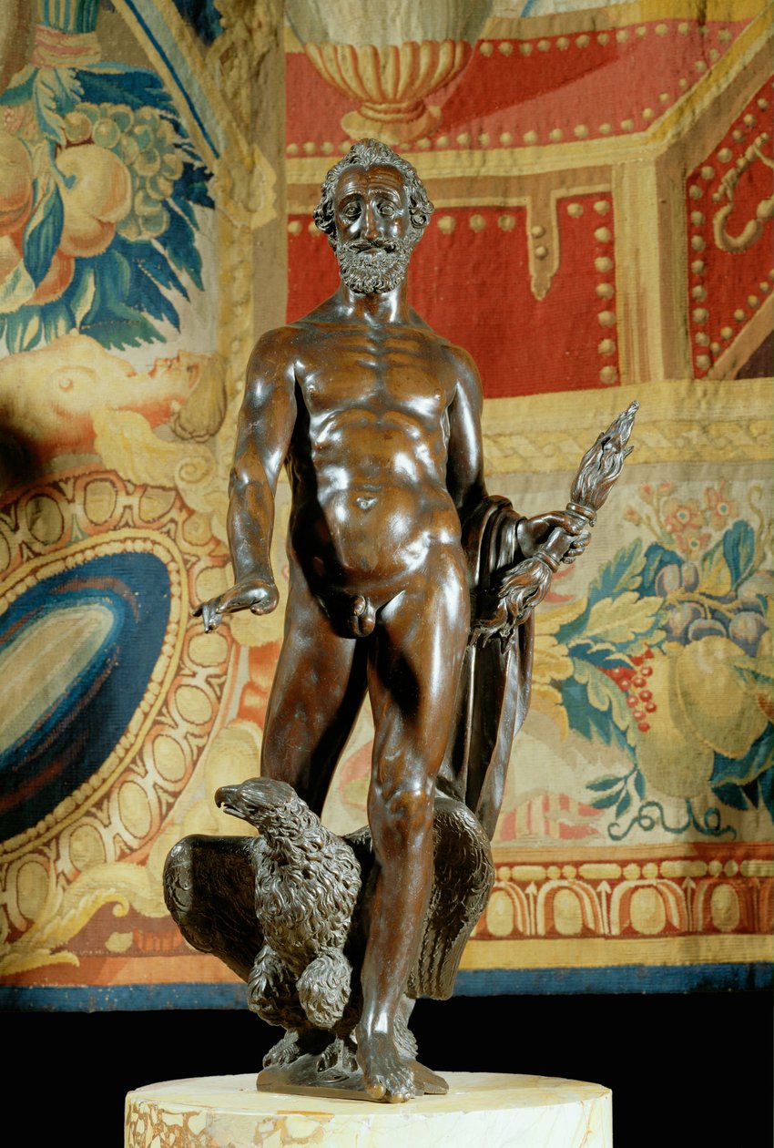Ranskan kuningas Henri IV Jupiterina, pronssi 1600-1610 ... tekijältä Barthelemy Prieur