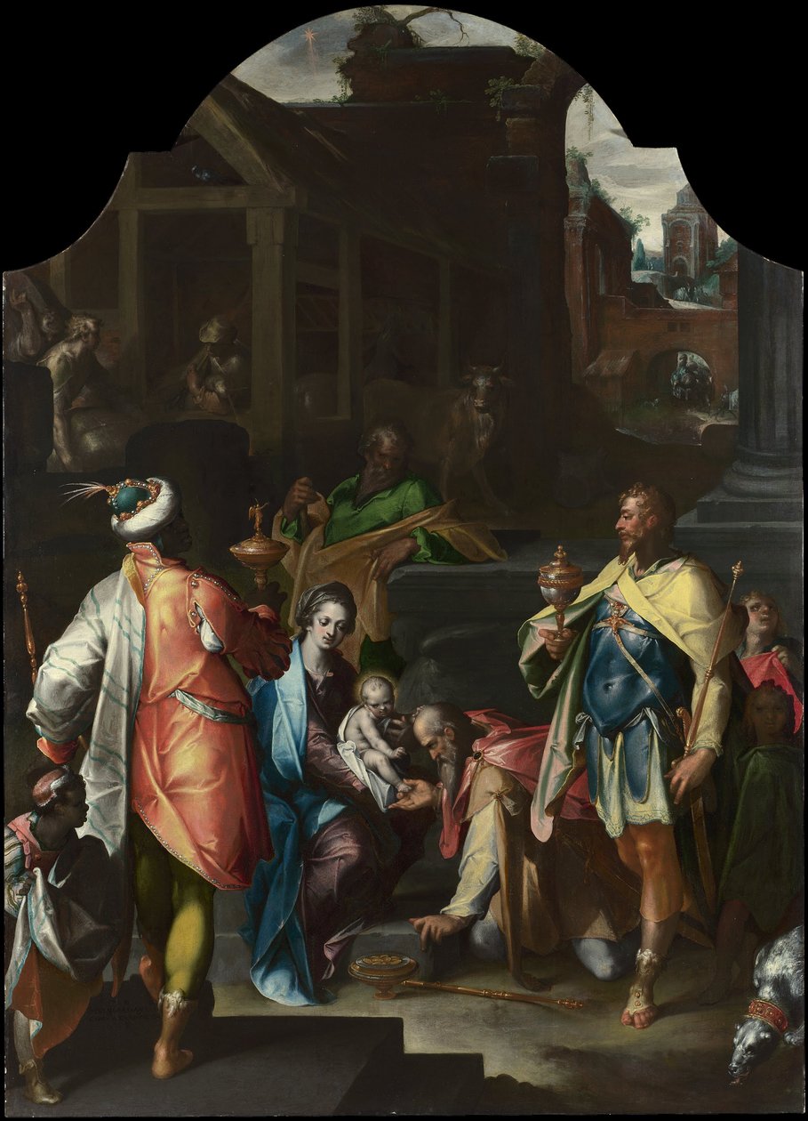 Kuninkaiden palvonta tekijältä Bartholomaeus Spranger