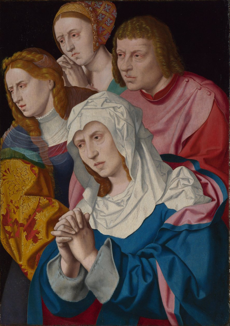 Neitsyt, Pyhä Johannes, Pyhä Maria Magdaleena ja pyhä nainen, n. 1535 tekijältä Bartholomaeus Bruyn