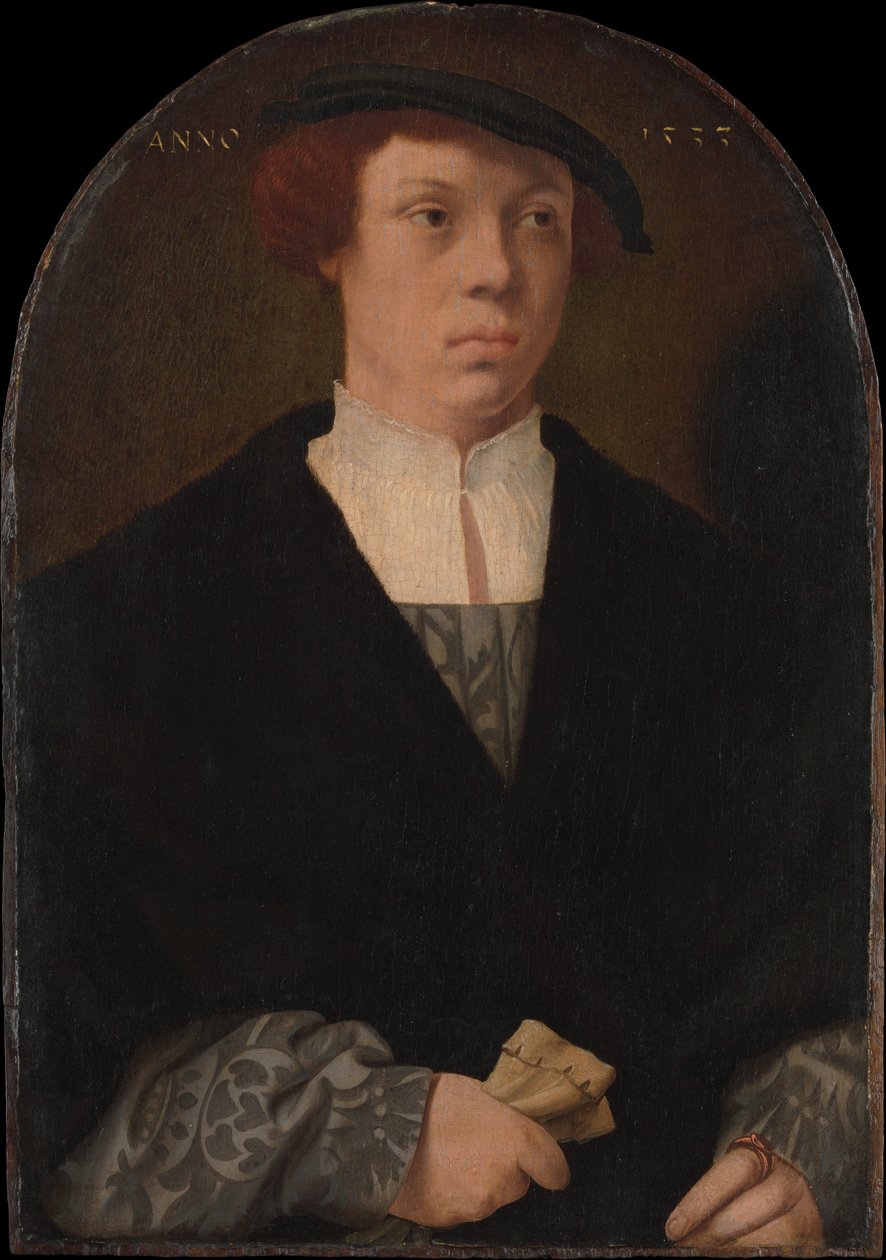 Miehen muotokuva, 1533. tekijältä Bartholomaeus Bruyn the Elder