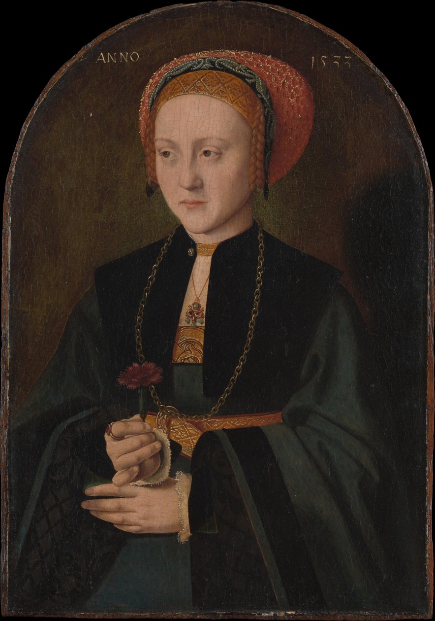 Naisen muotokuva, 1533. tekijältä Bartholomaeus Bruyn the Elder
