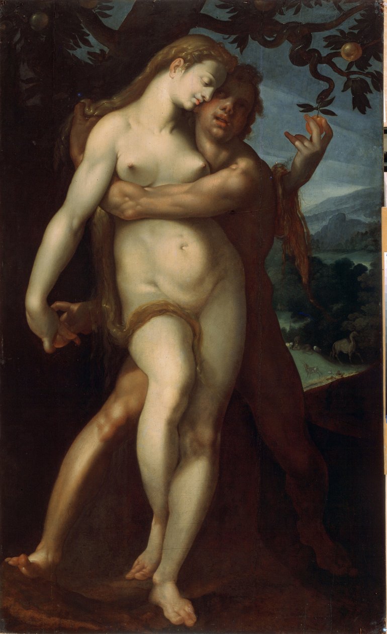 Aatami ja Eeva tekijältä Bartholomaeus Spranger