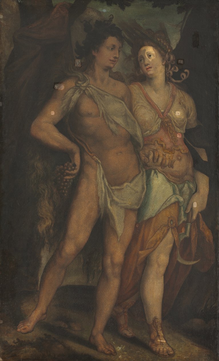 Ceres ja Bacchus tekijältä Bartholomaeus Spranger