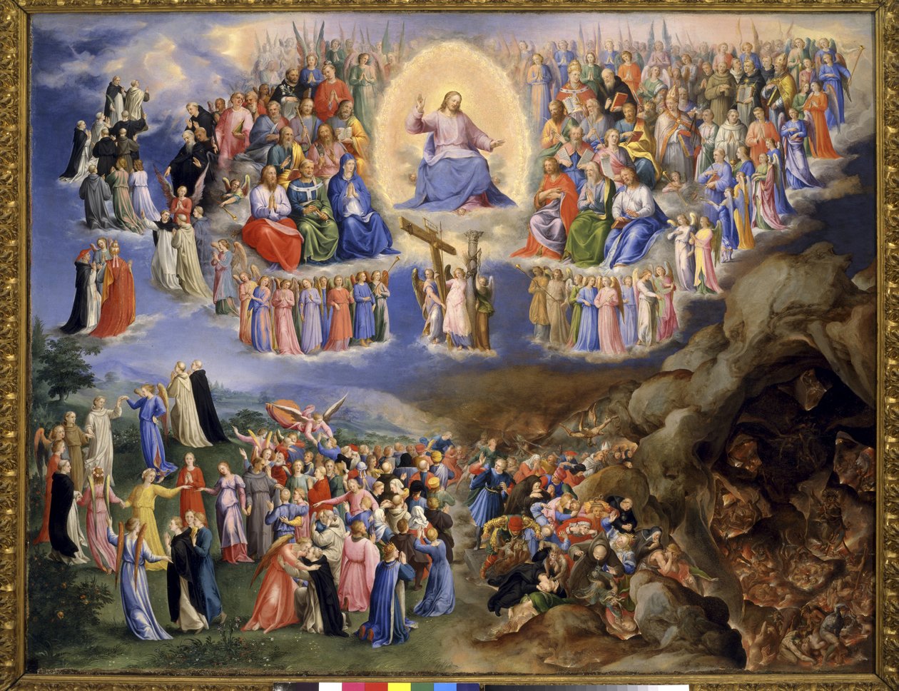 Viimeinen tuomio, n. 1570-1571 tekijältä Bartholomaeus Spranger