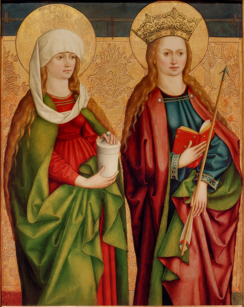 Hl. Maria Magdalena u. Ursula tekijältä Bartholomäus Zeitblom