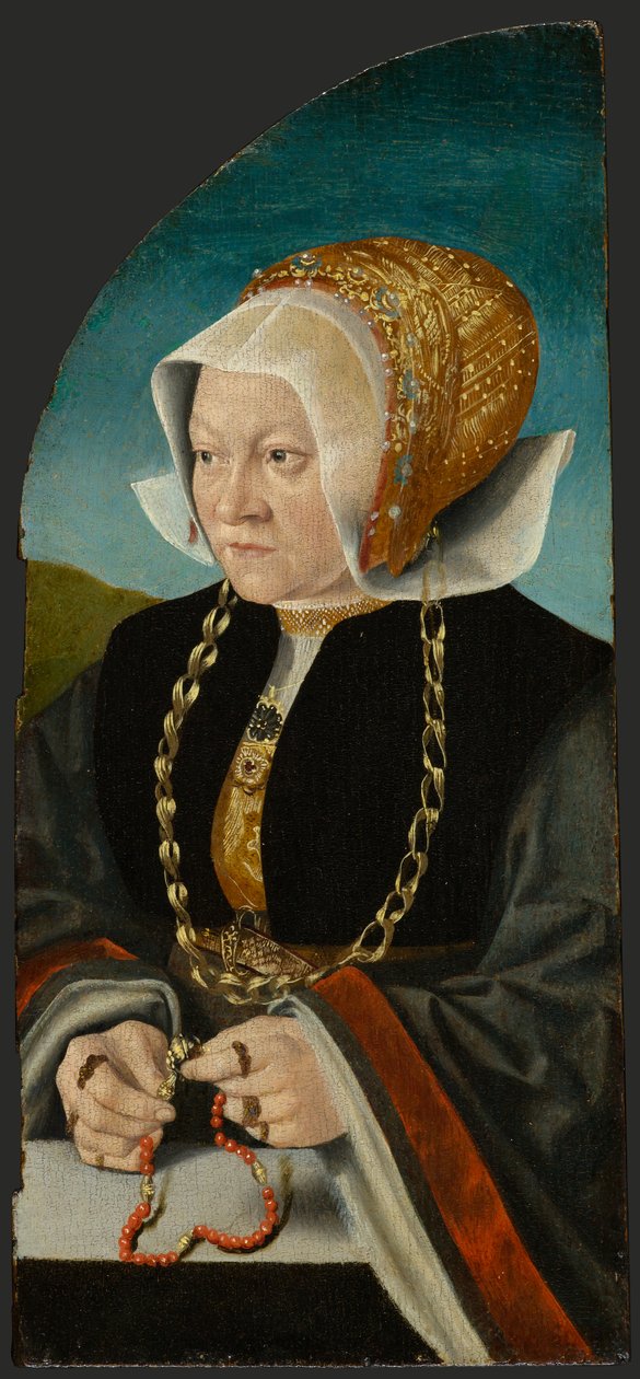 Sibilla Kesselin muotokuva, noin 1540 (öljy paneelille) tekijältä Bartholomaeus the Elder Bruyn