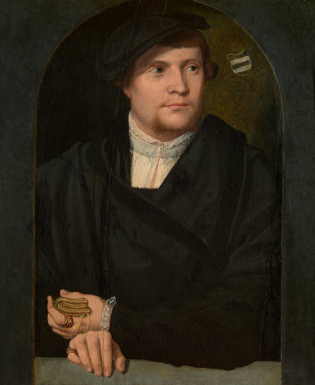 Miehen muotokuva (öljy paneelille) tekijältä Bartholomaeus the Elder Bruyn