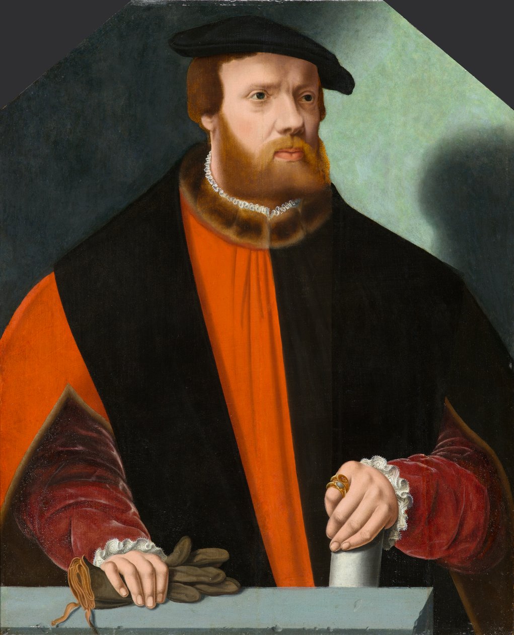 Heinrich Crüdenerin muotokuva, noin 1580-1590 (öljy paneelille) tekijältä Bartholomaus the Younger Bruyn