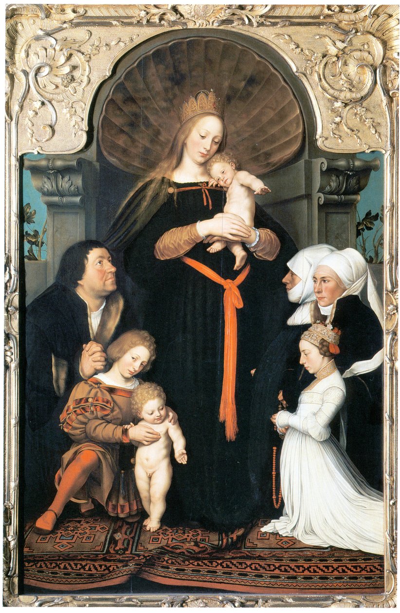 Madonna des Bürgermeisters Meyer (Darmstädter Madonna) tekijältä Bartholomeaus Sarburgh