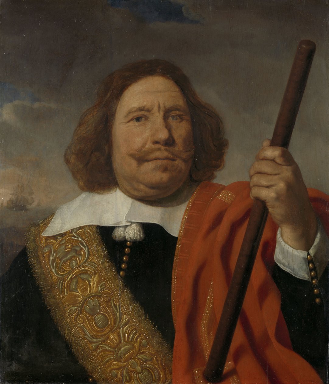 Egbert Meeuwsz Cortenaer (1600-65). Vara -amiraali, Maasin amiraali Rotterdamissa tekijältä Bartholomeus van der Helst