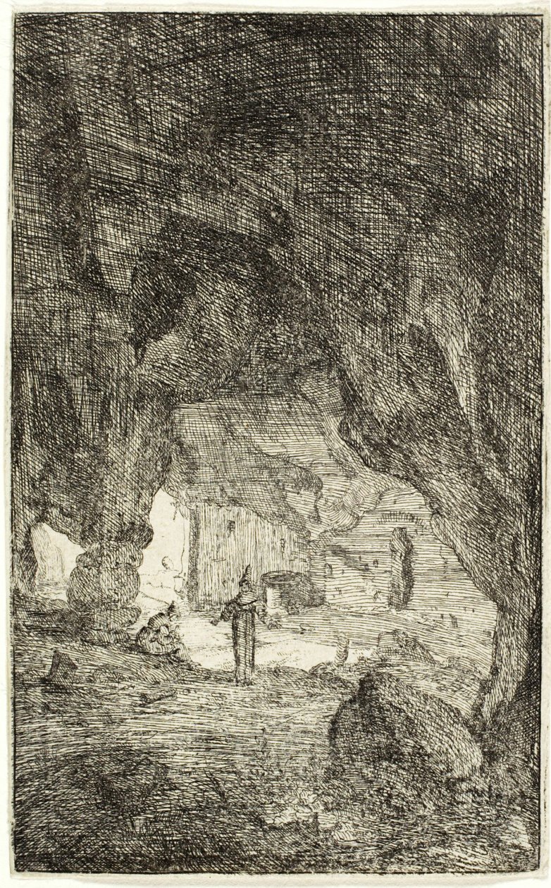Grotto and Friars, Rooman raunioista tekijältä Bartholomeus Breenbergh