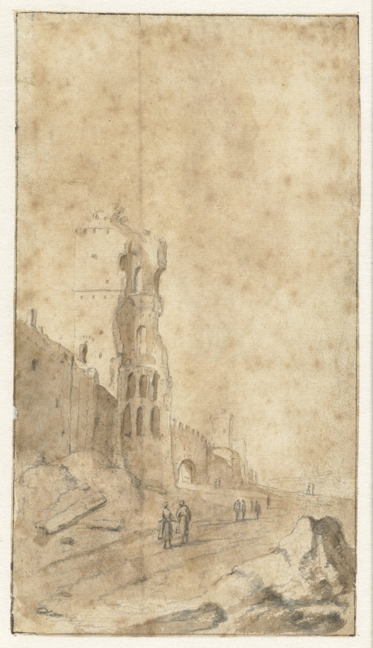 Porta San Paolo Roomassa tekijältä Bartholomeus Breenbergh