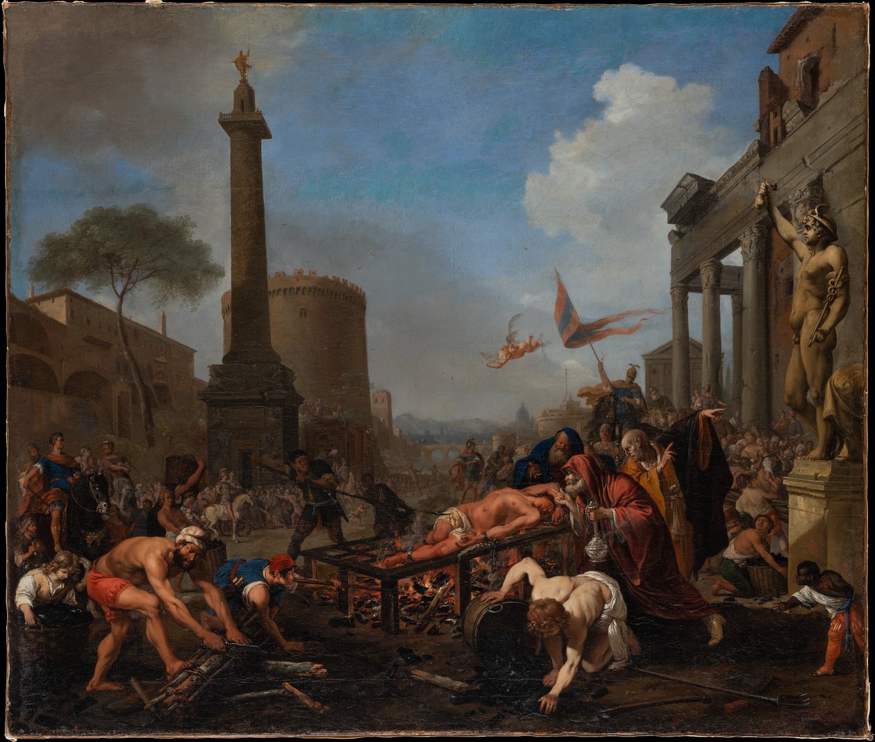 Pyhän Laurentiuksen marttyyrikuolema tekijältä Bartholomeus Breenbergh