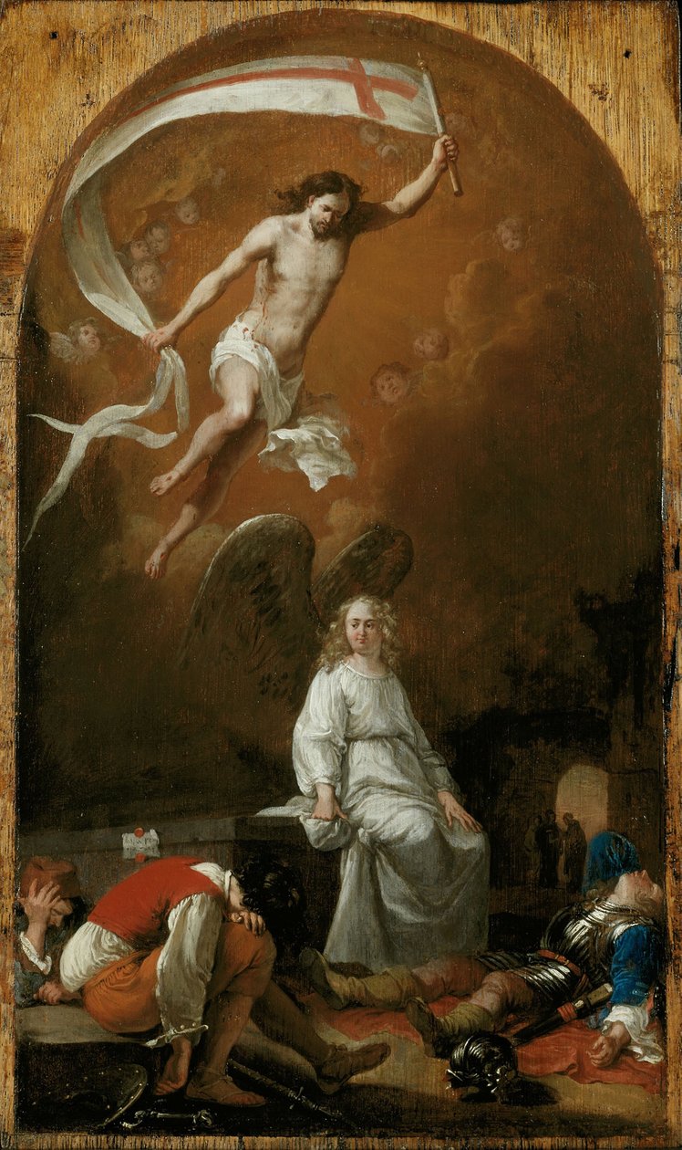 Ylösnousemus, noin 1635 (öljy paneelille). tekijältä Bartholomeus Breenbergh