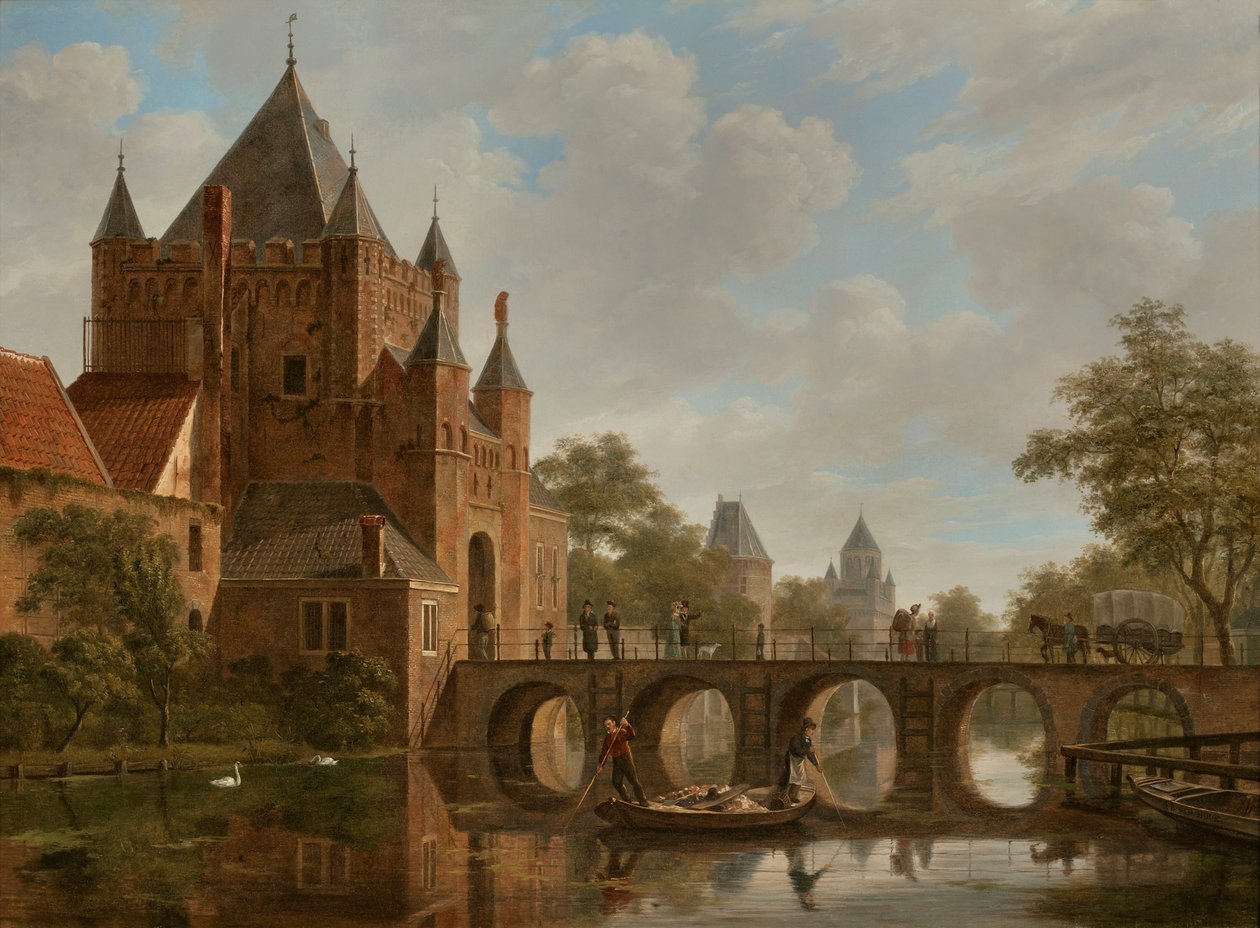 Suuri Houtpoort, Haarlem tekijältä Bartholomeus Johannes van Hove