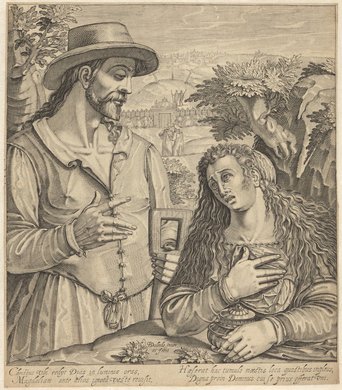 Kristus ilmestyy Maria Magdalenalle tekijältä Bartholomeus Willemsz. Dolendo