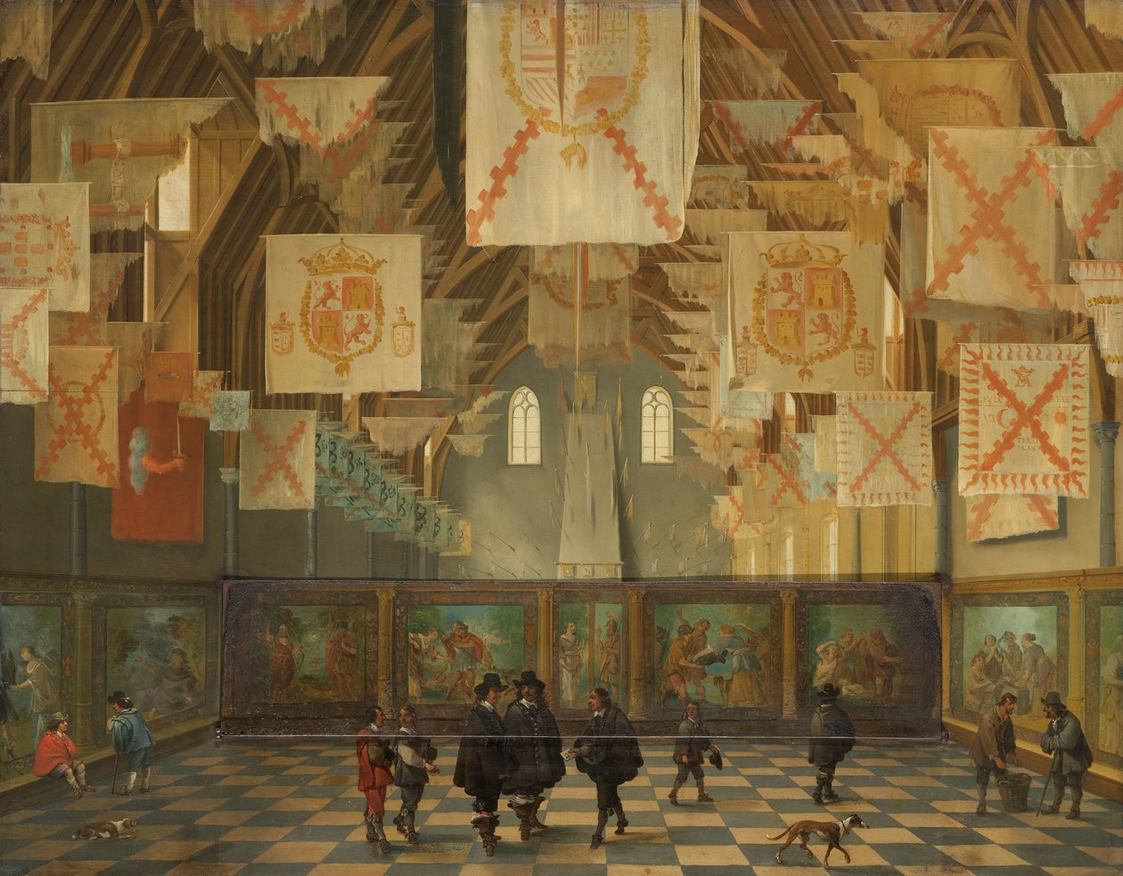 Suuri konventti 1651 Binnenhofin suuri sali Haagissa osavaltioiden suuren yleiskokouksen aikana vuonna 1651 tekijältä Bartholomeus van Bassen